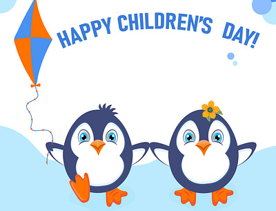 Happy Children's Day! graphic design illustration penguins