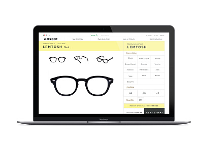 Product Detail Responsive desktop detail ecommerce glasses products responsive