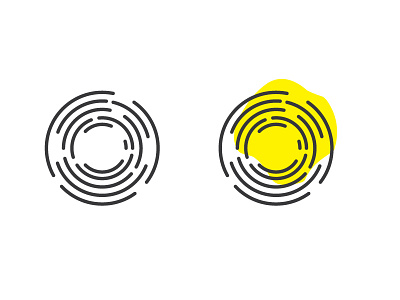 Yellow circles concentric maze path yellow