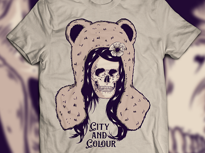 City and Colour tee design bear hat city and colour dallas green skull tee tee design