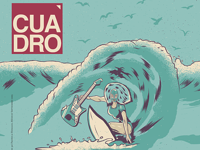 Cuadro Mag "Surf" cover illustration magazine pachuca revista cuadro surf ulsap