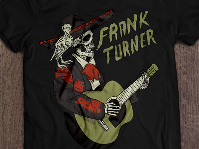 Frank Turner Tee Mx black bear clothing folk punk frank turner mexico t-shirt tee