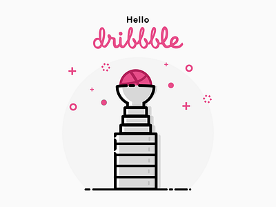 Hello Dribbble! debut dribbble first shot hello icon