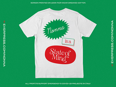 A T-Shirt for Italy charity grandma italy lettering nonna pizza pizza box t shirt print typography