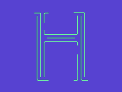 svg-H animated animation h loop svg type typography web