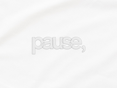Pause art brand branding clean design icon identity illustration illustrator lettering logo minimal type typography ui vector