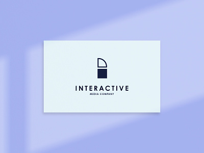 Interactive Media Company brand branding clean design flat icon identity illustration illustrator lettering logo minimal type typography ui vector