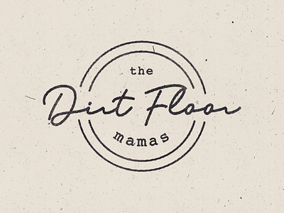 The Dirt Floor Mamas brand branding clean design flat icon identity illustration illustrator lettering logo minimal type typography vector