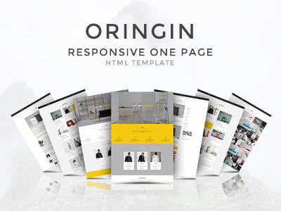 Oningin - Onepage HTML5 Template creative css3 html5 modern portfolio