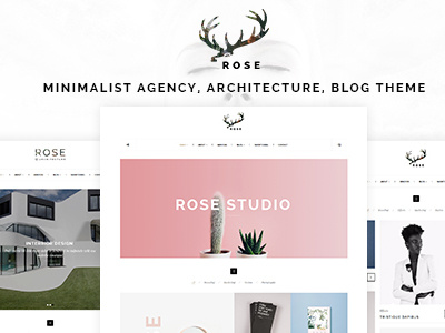 Rose - Minimalist Agency, Architecture, Blog Theme architecture blog minimal minimalist personal wordpress