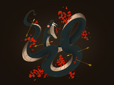 Snake No.3 animal design illustration procreate serpent snake