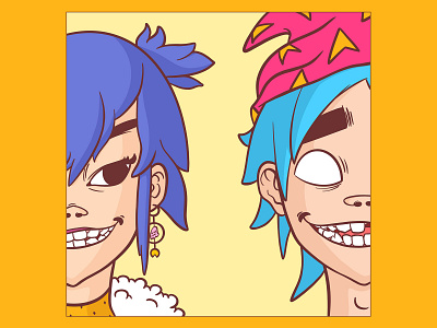 Gorillaz - Noodle & 2D