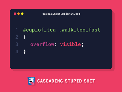 Cup Of Tea - CSS Joke coding css funny joke