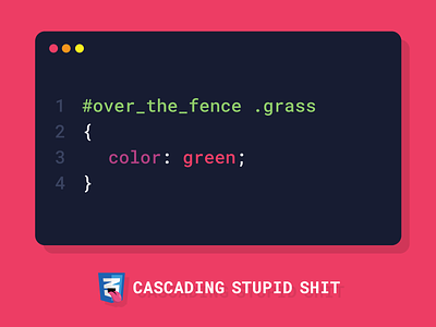 Over The Fence - CSS Joke coding css jokes