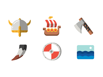 Viking Icons icons illustration vector vikings