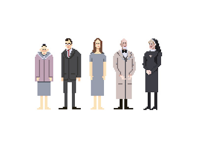 AHS Asylum ahs american horror story asylum illustration pixel art pixels vector