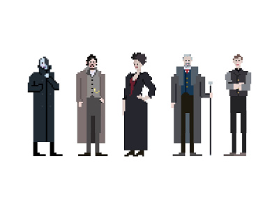 Penny Dreadful illustration penny dreadful pixel art pixels vector