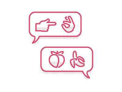 Sexting editorial illustration emojis halftone illustration sexting spot illustration vector
