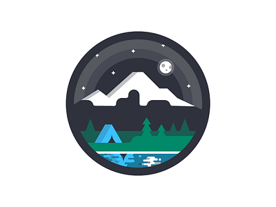 Camping 🏕️ camping illustration nature personal project pnw vector