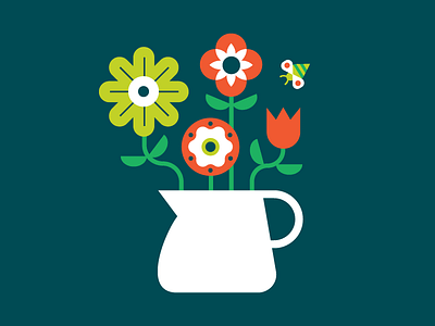 Flowers flowers illustration vase vector