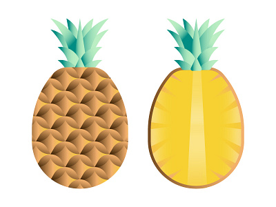 Pineapple fruit illustration pineapple vector