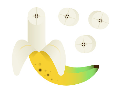 Banana banana fruit illustration vector