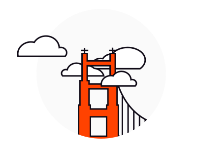 Golden Gate Bridge illustration