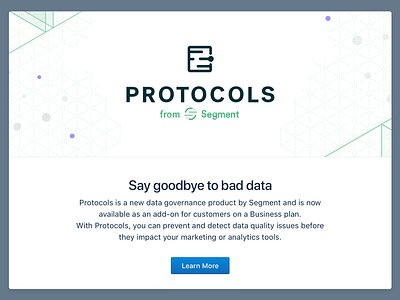 Protocols in app product announcement