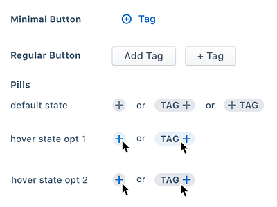 "Add Tag" button buttons components design system sketch ui
