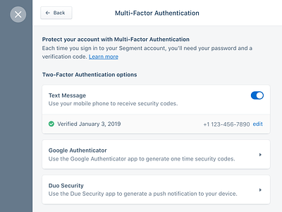 Multi-factor authentication