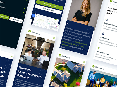 FlowMate Marketing Website Mobile