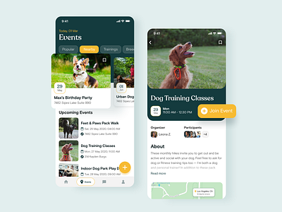 Dog Sitters App – Events