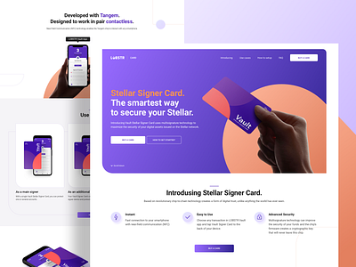 Stellar Card – Product Page Early Concepts