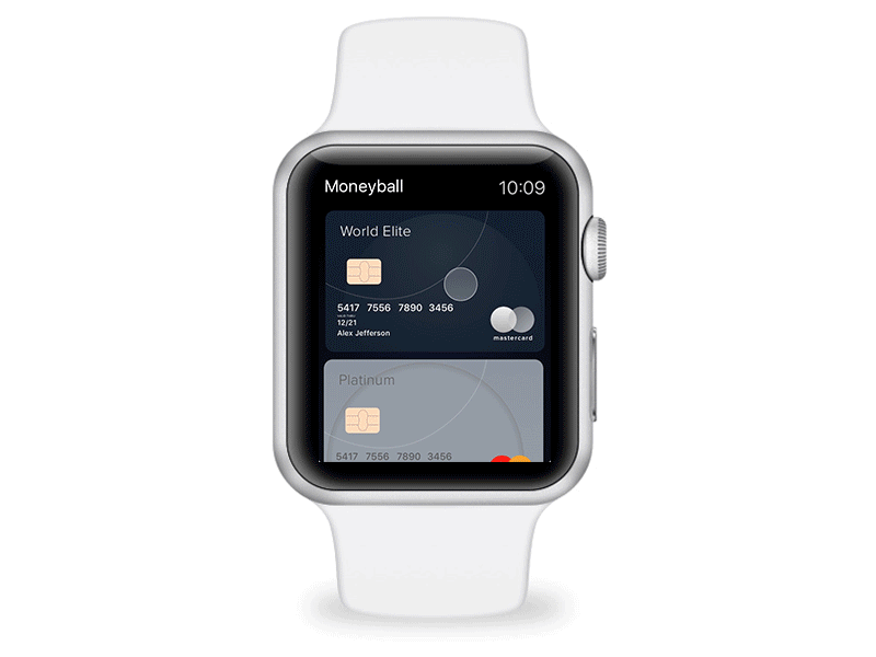 Banking App Concept animation app apple banking finance gif ios malachite ui ukraine ux watch