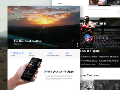 Discovery Channel Homepage Concept