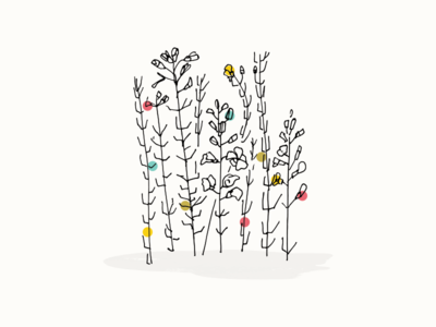 2016 Cover Calendar 2016 calendar flower garden illustration line plant simple vector