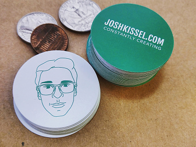 Josh Kissel Self Promotion Coins illustration line art self promotion selfie website
