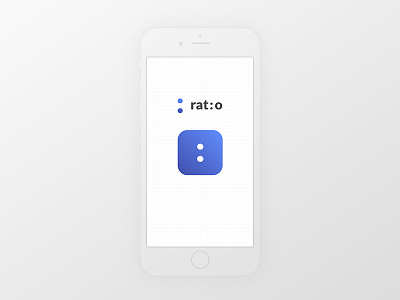 Rat:o App Icon 005 app aspect ratio dailyui gradient icon mobile ratio ui