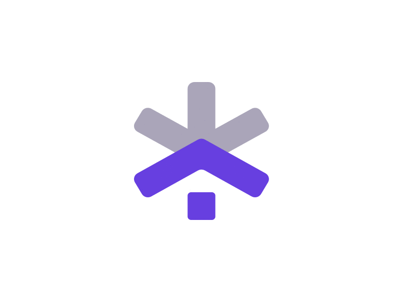 * - Brand Concept asterisk brand branding concept digital icon logo mark purple vector