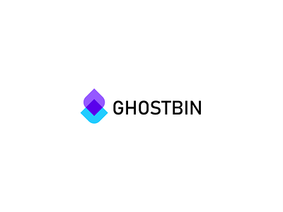 Ghostbin branding design illustration logo