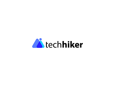 Techhiker branding design illustration logo