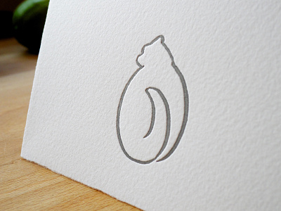 cat butt cat letterpress notecard