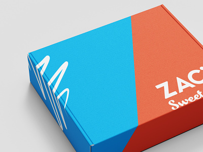 Zac's Sweet Shop – Shipping mailing box branding print
