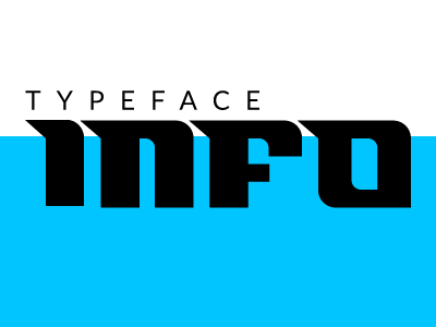 info — Typeface custom letter type typeface