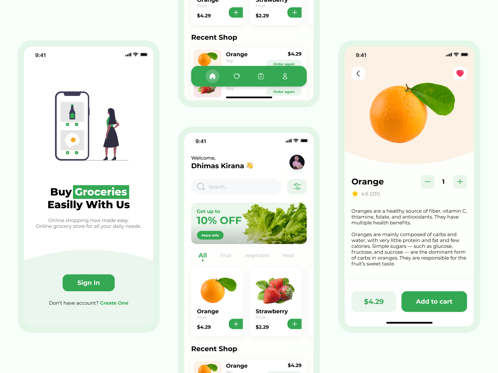 Grocery Store App by Dhimas Kirana on Dribbble