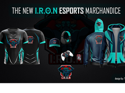 Marchcandice I.R.O.N e-sport branding graphic design logo