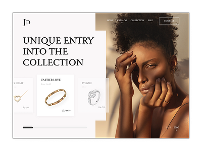 Jewelry | Landing page | Online store | Concept