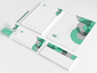 Geometric Engineering Innovation branding geometric green identity infrastructure logo pharma typography