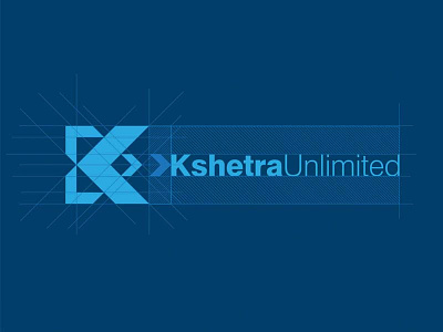 Kshetra Unlimited blue branding identity logo typography