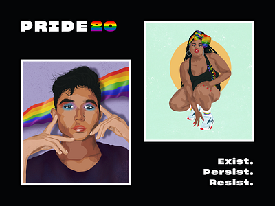 Pride2020 portrait pride procreate